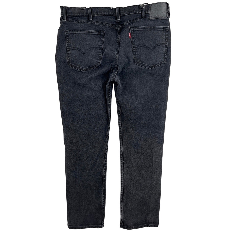 Levi's 514 Straight Fit Men's Smoked Black Jeans Washed Denim‎ Red Tab 38x32